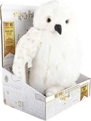 Image de PLYŠ Hedwig le hibou (Harry Potter) tourne sa tête avec des piles sonores