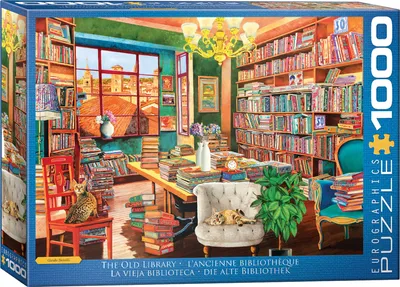 Immagine prodotto di puzzle da 1000 pezzi La vecchia biblioteca La vecchia biblioteca