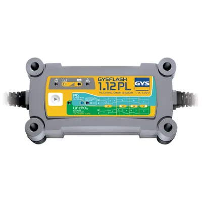 Produktbild von Gys GYS-026902-GYSFLASH 1.12 PL GYSFLASH 1.12PL Ladegerät/Inverter-230 V, Lieferung mit Klammern und Anschlussschuhen, Nee