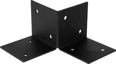 Produktbild von Pergola Bodenelement Schwarz für 9 x 9 cm Pfosten - Pro Stück