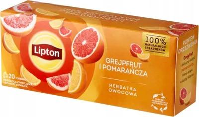 Immagine prodotto di Lipton Tè alla frutta Arancia Pompelmo 20x32g