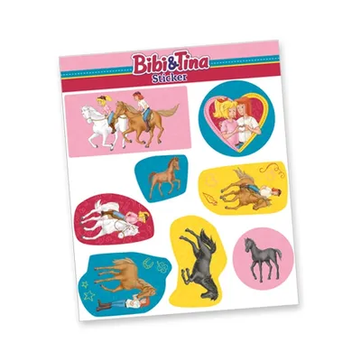 Produktbild von Stickerbogen "Bibi & Tina" mit 8 Stickern