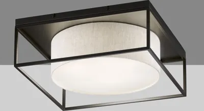 Produktbild von Honsel Deckenlampe Carre Sandfarben 70x70cm