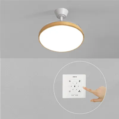 Produktbild von WIND CLEAR STUDIO - Deckenventilator 40W leise mit einziehbaren Flügeln und LED-Licht, verschiedene Größen