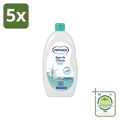 Obrázok produktu pre 5 kusov toaletnej vody Nenuco Agua de Colonia Klassik, objem 500 ml – veľké balenie