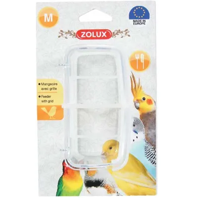 Immagine prodotto di Mangiatoia per uccelli in plastica con divisorio M 10cm Zolux