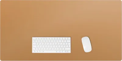 Produktbild von Farbe Orange – Schreibtischunterlage – Rutschfeste Tischunterlage – Schreibtischmatte für Büro & Zuhause – Schreibunterlage – Mauspad – Tischmatte – 100 x 50 cm