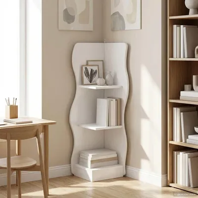Produktbild von Maison Exclusive - Eckregal mit Regal Weiß 34 x 33 x 102 cm Holzwerkstoff