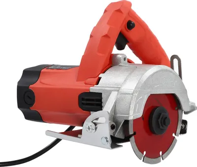 Immagine prodotto di Sega elettrica portatile - Sega circolare - Taglio a secco per piastrelle/legno/pietra - 1580 W - 13000 giri/min - Lama da 110 mm (foro da 20 mm) - Profondità di taglio 0-34 mm - 2 lame - Rosso