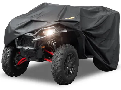 Image de Housse pour quad, housse de protection imperméable en tissu Oxford 300D, taille universelle pour quads, compatible avec les modèles Polaris Sportsman 450/570, Can-Am Outlander et Kawasaki Brute Force, 245 x 125 x 120 cm