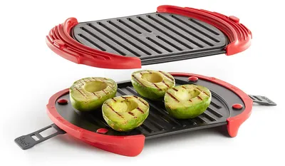 Magnetrongrill XL, 900 W, 2 l, antihaftbeschichtet, Schwarz/Rot