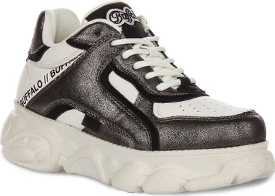 Produktbild von Buffalo CLD Echo In White Black For Women – 6.5 UK - 40 EU - 9 US / White Black