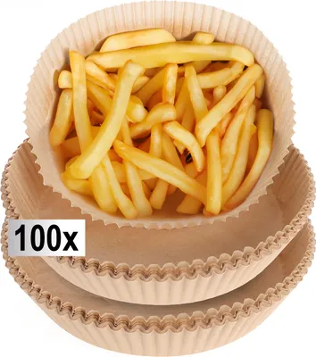 Produktbild von Papier für Heißluftfritteuse Ø 20 cm, 100 Stück, antihaftbeschichtet