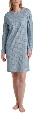 Produktbild von CALIDA Ornament Nights Nightshirt Blue Baumwolle, Grösse 36-38