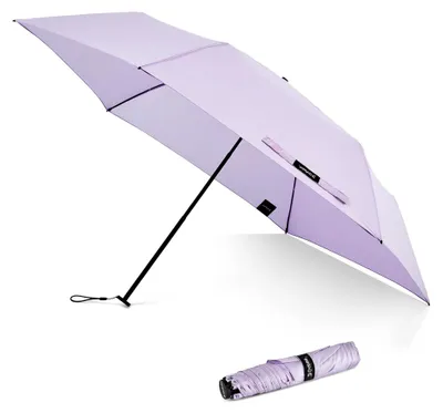 Produktbild von Kompakter Regenschirm & Reiseschirm, 115 g, ultraleicht, klein, UPF 50+ Mini-UV-Sonnenschirm, Rippen aus Kohlefaser