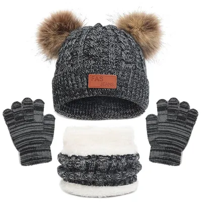 Immagine prodotto di Set invernale 3-in-1 per bambini: berretto, sciarpa e guanti