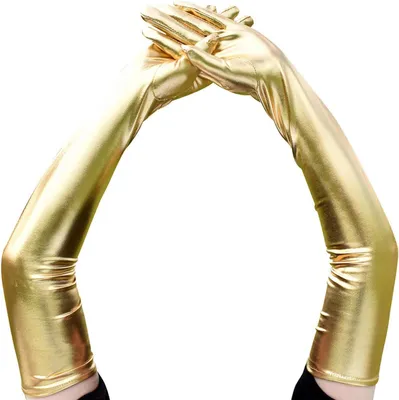 Produktbild von Lange Handschuhe aus , glänzend, Einheitsgröße, für Kostüme