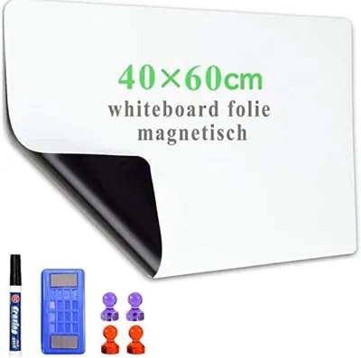 Productafbeelding van PromoHome® Magnetische whiteboardfolie, 40x60 cm – Herbruikbaar schrijf oppervlak voor planning