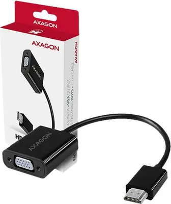 Immagine prodotto di AXAGON Axagon RVH-VGN adattatore per cavo video 0,15 m HDMI tipo A (standard) VGA (D-Sub) Nero