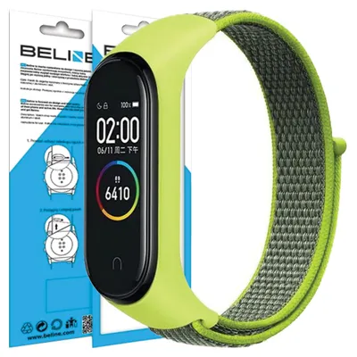 Obrázek produktu pro Beline Pasek Mi Band 7/6/5/4/3 Nylonloopżółty/Yellow