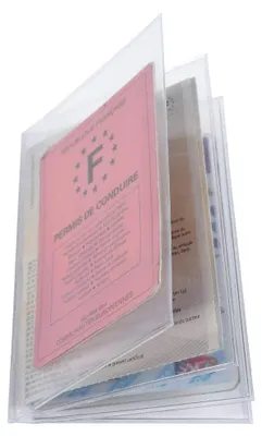Imagen del producto de Sobres con 10 fundas protectoras para múltiples tarjetas - PVC, 88x138 mm