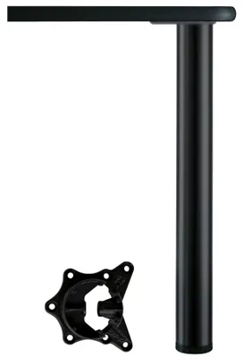 Immagine prodotto di Piede di supporto nero opaco, altezza 87 cm, regolabile in altezza (+2,5 cm)