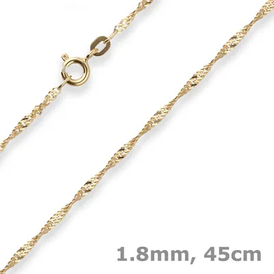 1-8mm-Singapurkette-aus-585-Gelbgold-45cm