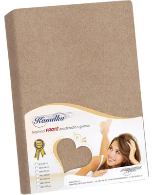 Zdjęcie produktu dla Prześcieradło frotte - Kávová - 200x220