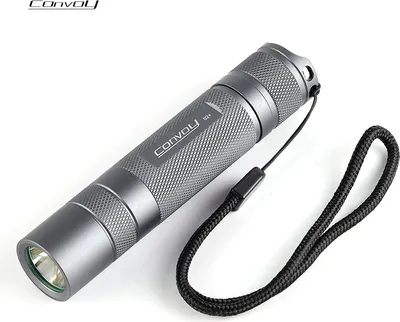 Zdjęcie produktu dla Latarka LED Convoy S2+ z SST40 5000K - 4 tryby, regulacja temperatury, super jasna, odpowiednia do użytku na zewnątrz i na kempingu