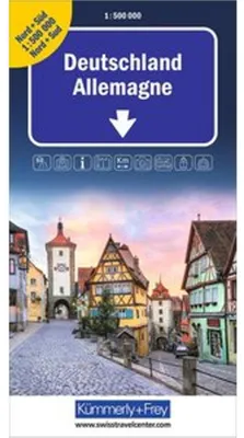Produktbild von Kümmerly+Frey Strassenkarte Deutschland Nord+Süd 1:500.000