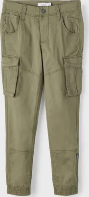 Produktbild von NAME IT Kinder Cargo Hose für Jungen Jogger Chino Pants Freizeithose Baumwolle Größe: 122