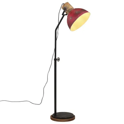Zdjęcie produktu dla Lampa stojąca, 25 W, postarzany czerwony, 30x30x100-150 cm, E27