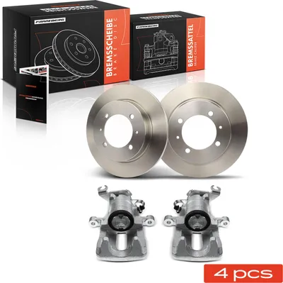 Productafbeelding van Frankberg 2x remklauw + 2x remschijf achter voor Volvo S40 I V40 1995-2004