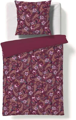 Produktbild von Fleuresse Mako-Satin Digitaldruck Wende-Bettwäsche Bed Art S 114486-0004 rot