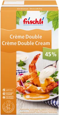 Produktbild von Frischli Creme Double 45% Sahniger Rahm für maximalen Geschmack 1000g