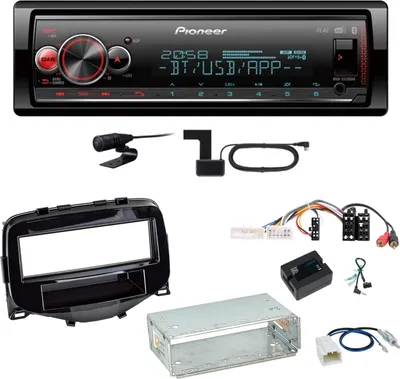 Produktbild von Pioneer MVH-S520DAB Digitalradio Einbauset Toyota Aygo Peugeot 108 Citroen C1