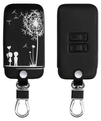 Produktbild von kwmobile Autoschlüssel Hülle kompatibel mit Renault 4-Tasten Smartkey Autoschlüssel (nur Keyless Go) - Kunstleder Schutzhülle Schlüsselhülle