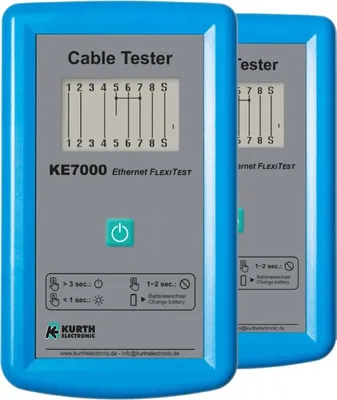 Produktbild von Gossen Kabeltester-Gerätepaar KE7000 2xKE7000 Kabeltester für RJ45/RJ11