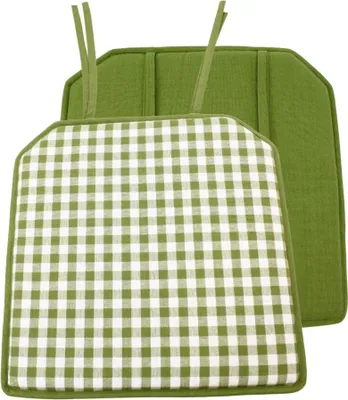 Immagine prodotto di HOME ELEMENTS Cuscino per seduta 40*40 cm, verde a scacchiera