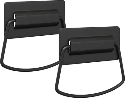 Image de Poignées de Meuble 2 pcs Noir 85 x 45 mm Métал