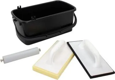 Produktbild von Fliesen-Wasch-Set "Mini", schwarz, 10 l