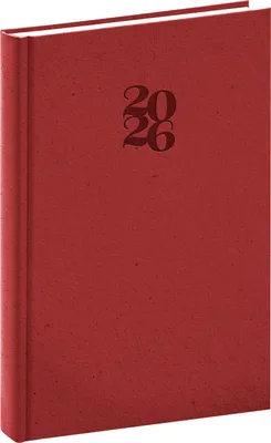 Zdjęcie produktu dla Notique Diary Essenza 2026, wiśniowy, 15 x 21 cm