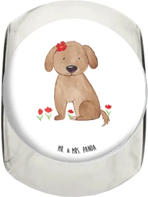 Produktbild von Mr. & Mrs. Panda Kaffeedose Hund Dame L 870ml - Weiß - Geschenk, Hundemotiv, aufbewahrungsglas, schraubglas, Hunde, Liebenswert, Aufbewahrungsdose, Hundeliebe, Niedlich
