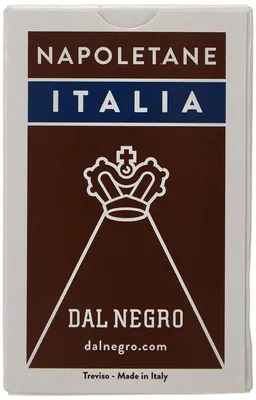 Image de Cartes à jouer Napolitaines, 83,5 mm, en carton brun, boîte de 40 cartes