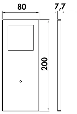 Immagine prodotto di Naber Vetro LED, luce da sottopensile/nella nicchia, luce singola senza interruttore, bianco 7064200