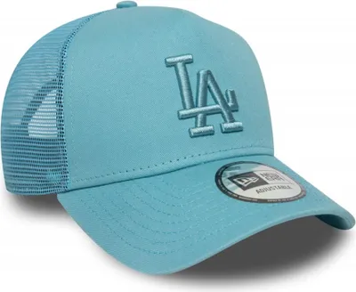 Produktbild von New Era MLB 9FORTY A-Frame Trucker Cap League Essential Los Angeles Dodgers light blue