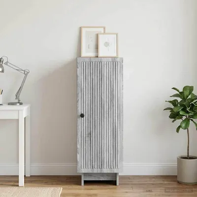 Produktbild von vidaXL Sideboard Grau Sonoma 33 x 34,5 x 90 cm Holzwerkstoff