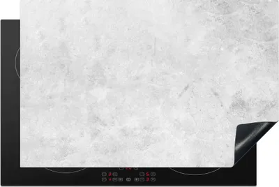 Produktbild von KitchenYeah© Herdabdeckplatte Marmor - Textur - Grau - Marmoroptik , 80x52cm, Küche Deko, Glaskeramikkochfeld Herdabdeckung, Abdeckplatte fùr Kochfeld