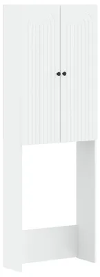 Obrázek produktu pro Skříňka pod umyvadlo ALKMAAR, bílá, 66 x 25,5 x 190 cm, materiál: dřevovláknitá deska