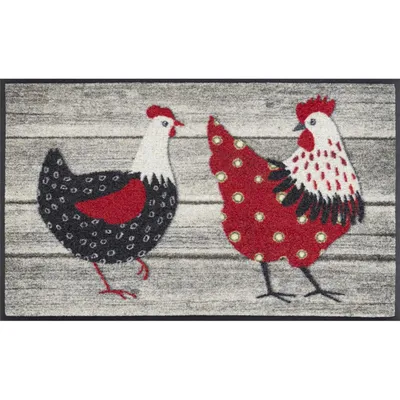 Produktbild von wash+dry Schmutzfangmatte Chicken Farm - 40 x 60 cm